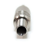 HQ 3.5 mm Nickle Plated Silver Stereo Jack Plug Metal Body Connector 3.5mm