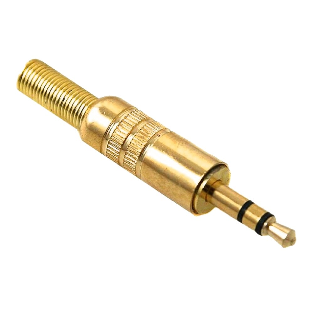 HQ 3.5 mm Gold Plated Stereo Jack Plug Metal Body Connector 3.5mm