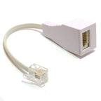 RJ11 4 Wire to UK BT Telephone Socket US Plug Adapter 6P4C 10cm Modem