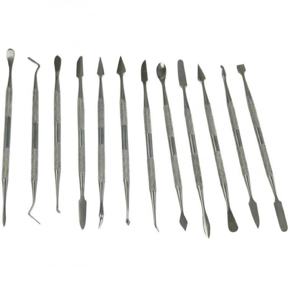 12 Piece Stainless Steel Wax Carver Set 59137 Hobby in Wax Clay Moulding