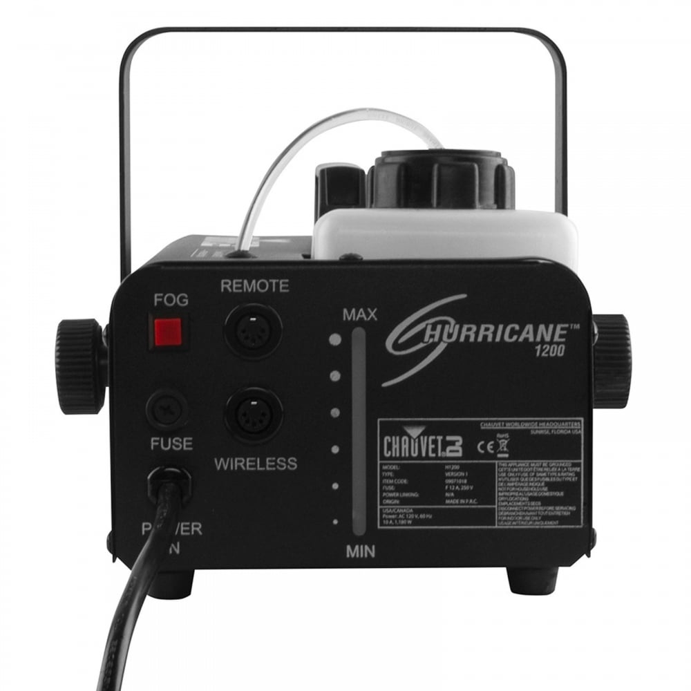 Hurricane 1200 Lightweight Water-Based 1.0L Fogger Fog Smoke Machine