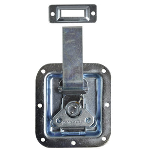 Butterfly Catch Silver Flight Case Over Latch with Extended Arm