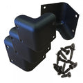 Set of 4 Guitar Amp Speaker Cabinet Plastic Corners Black 52mm Inc 16 Screws