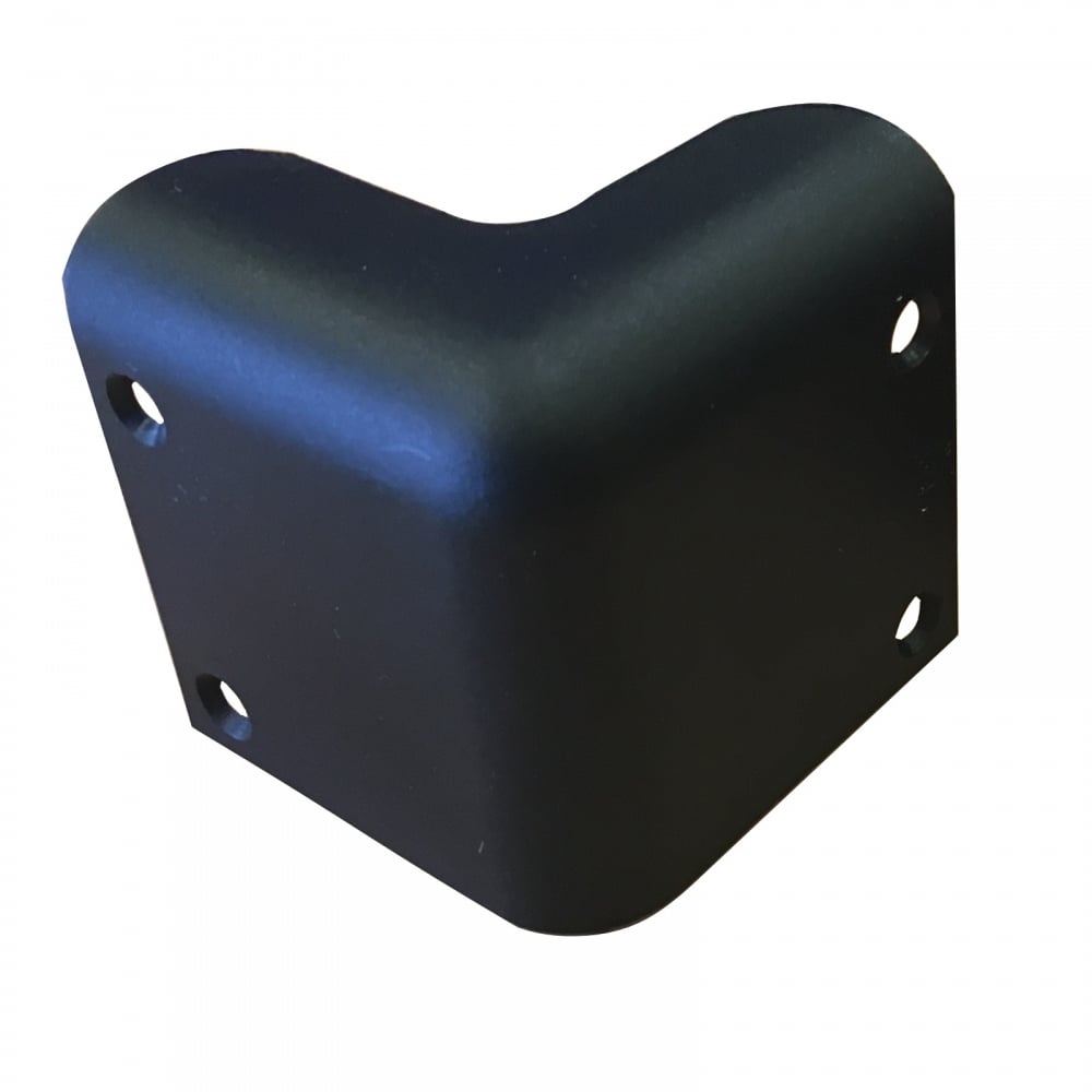 Set of 4 Guitar Amp Speaker Cabinet Plastic Corners Black 52mm Inc 16 Screws