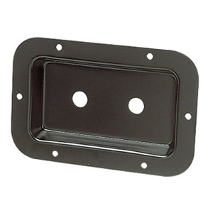 Punched Metal Connector Dish Plate for 2 x 6.35mm Sockets Mono Stereo