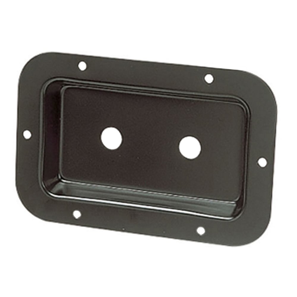 Punched Metal Connector Dish Plate for 2 x 6.35mm Sockets Mono Stereo