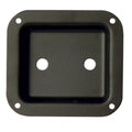 Square Punched Metal Connector Dish Plate for 2 x 6.35mm Sockets Mono Stereo