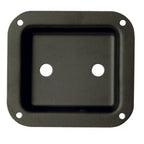 Square Punched Metal Connector Dish Plate for 2 x 6.35mm Sockets Mono Stereo