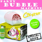 Pink Party Bubble Battery Machine Including Fluid