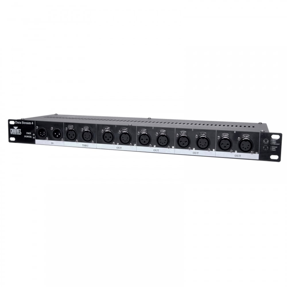 DJ Datastream 4 Universal 3 5 Pin DMX Optical Stage Splitter