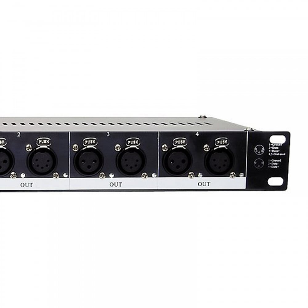 DJ Datastream 4 Universal 3 5 Pin DMX Optical Stage Splitter