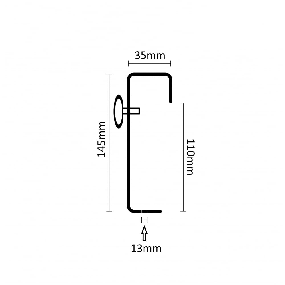 35mm Doughty Heavy Duty Truss Hook Clamp 40Kg Load C/W Bolts DJ Lighting