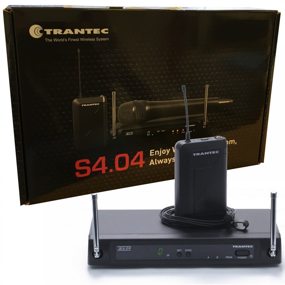 S4.04L UHF Lapel Tie Clip Wireless Radio Microphone System