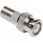 BNC Male Plug To Female F Type Aerial Adapter