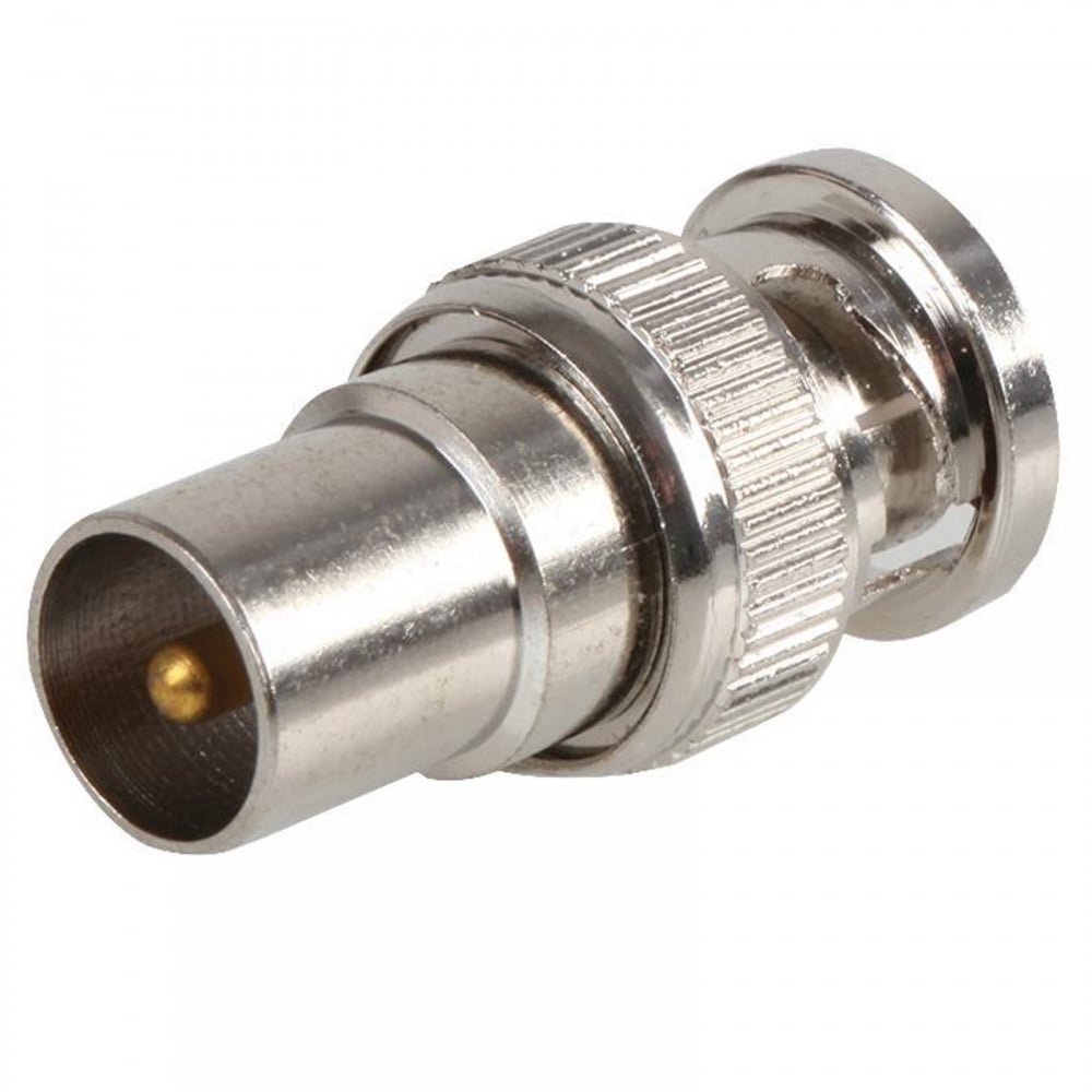 BNC Male Plug To TV Coax Male Aerial Socket Adapter