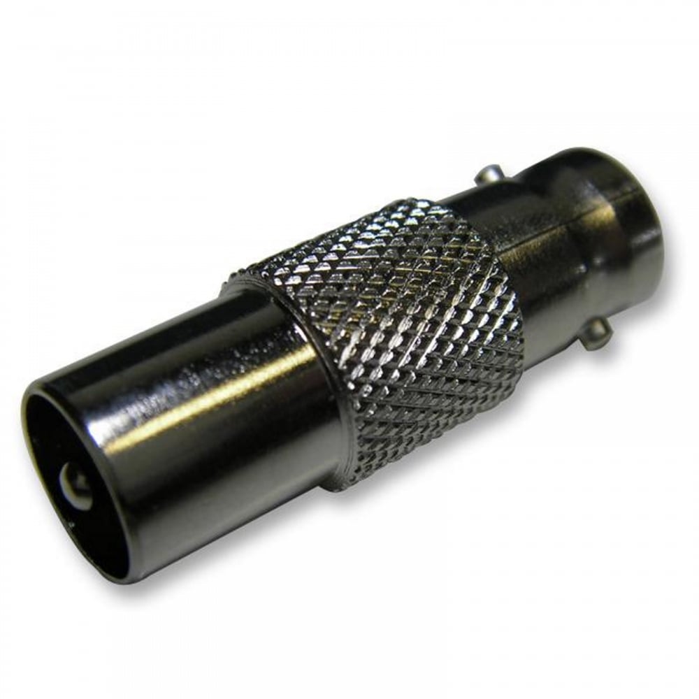 BNC Female Socket To TV Coax Male Aerial Plug Adapter