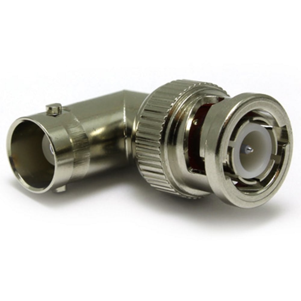 BNC Male Plug To Female Socket Right Angle Adapter