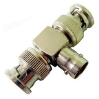BNC Female Socket To Two Male Plugs Aerial Plug T Adapter