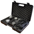 Karaoke Dynamic Vocal Microphone Kit 3 Microphones, Holders, Leads & Case