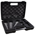 ABS Microphone Case for Three Mics and Holders Foam Filled