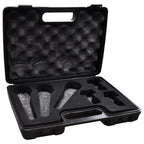 ABS Microphone Case for Three Mics and Holders Foam Filled