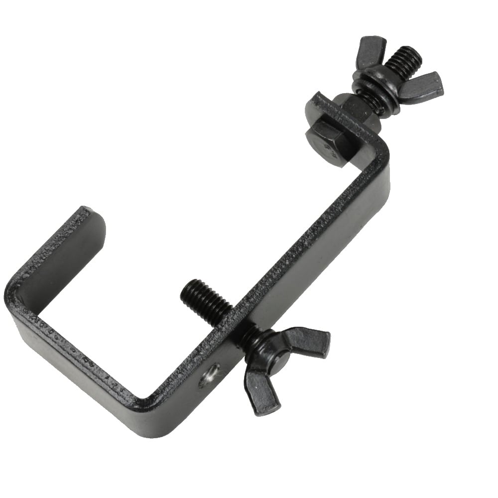 Black Heavy Duty 50mm Steel Truss G Clamp Hook Bracket