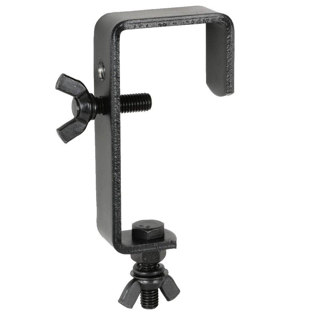 Black Heavy Duty 50mm Steel Truss G Clamp Hook Bracket