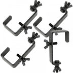 Black Heavy Duty 50mm Steel Truss G Clamp Hook Bracket