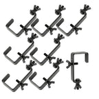 Black Heavy Duty 50mm Steel Truss G Clamp Hook Bracket