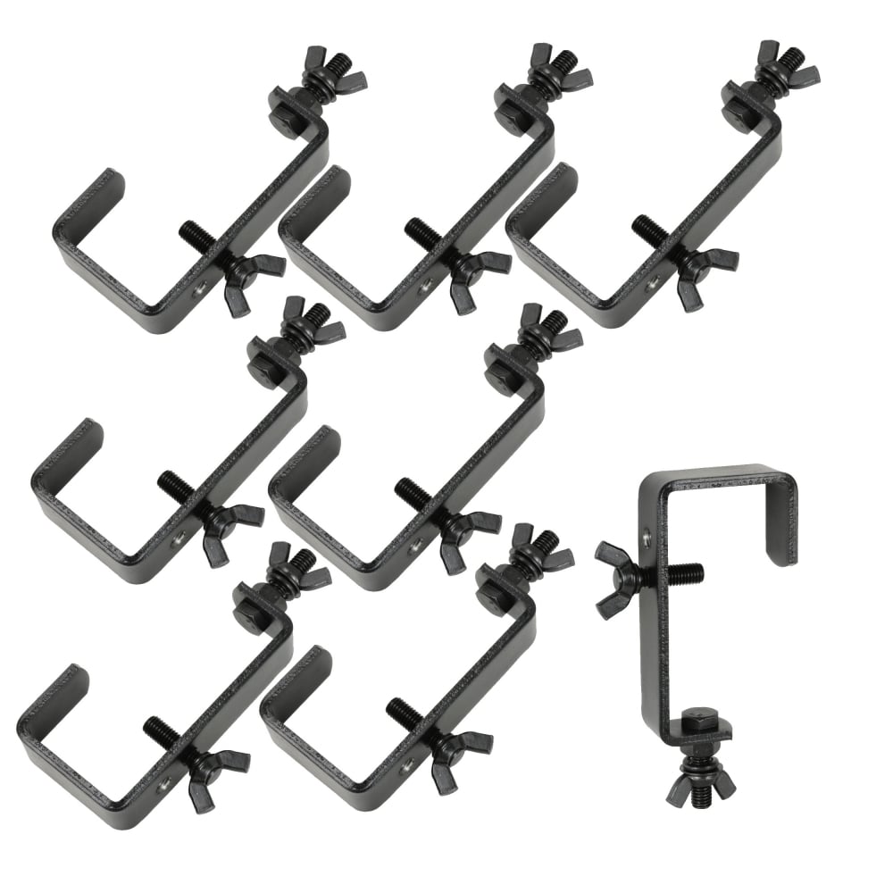 Black Heavy Duty 50mm Steel Truss G Clamp Hook Bracket