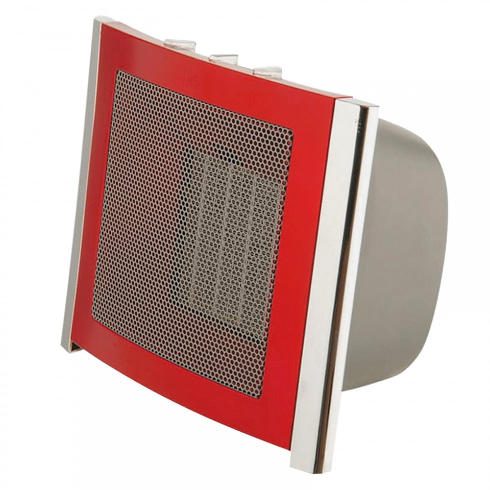 2kW Upright Red Square Ceramic Heater