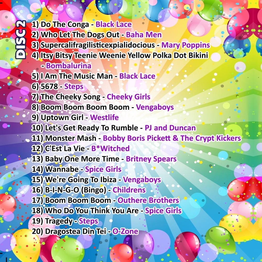 Karaoke CDG - Kids Party Music - Double CD+G Discs