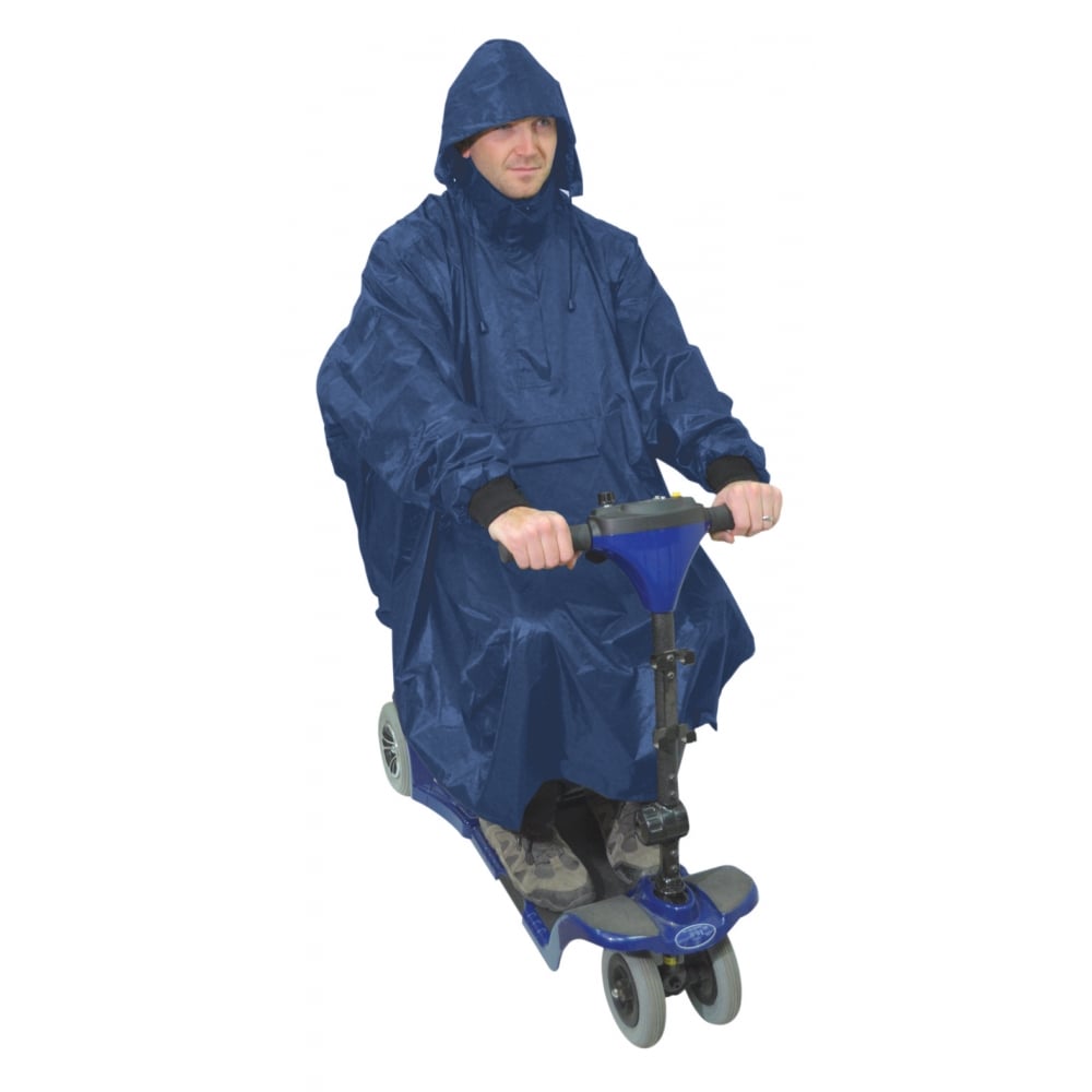 Waterproof Light Weight Rain Coat Mobility Scooter Hooded Cape Mac Poncho