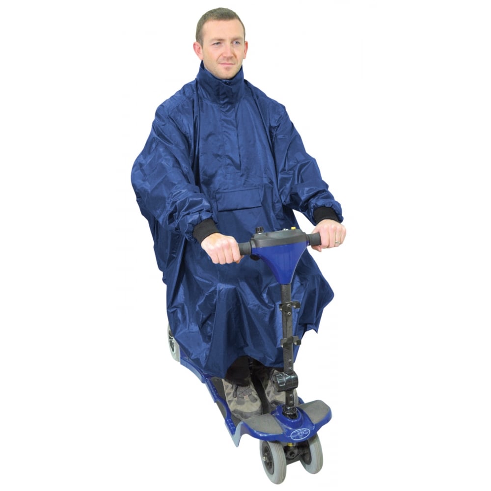 Waterproof Light Weight Rain Coat Mobility Scooter Hooded Cape Mac Poncho
