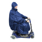 Waterproof Light Weight Rain Coat Mobility Scooter Hooded Cape Mac Poncho