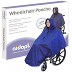 Wheelchair Rain Cover Warm Dry Poncho Waterproof Cape Hood Universal