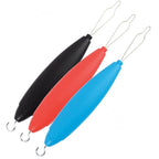 Plastic Button Hook Zipper Stainless Steel Loop & Hook in Black Red & Blue