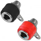 Banana Chassis Panel Socket 4mm Female Speaker Connector Red Black Pair