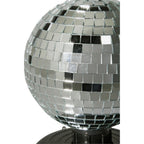 Table Top Standing Rotating Mirror Ball with Built-In LED