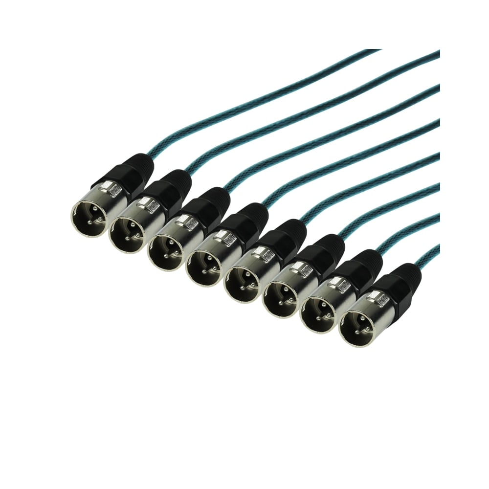 Stage Snake 8-Way Stagebox Box Drum XLR Multicore 25m