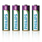 4 AA 1300mAh NiMH Rechargeable Batteries - Battery Pack of Four