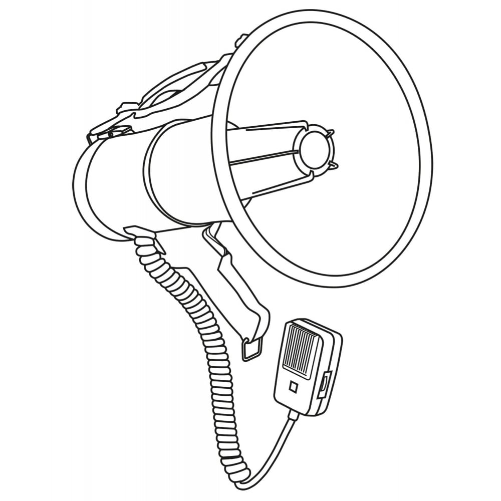 25W Professional Handheld and Shoulder Megaphone L25