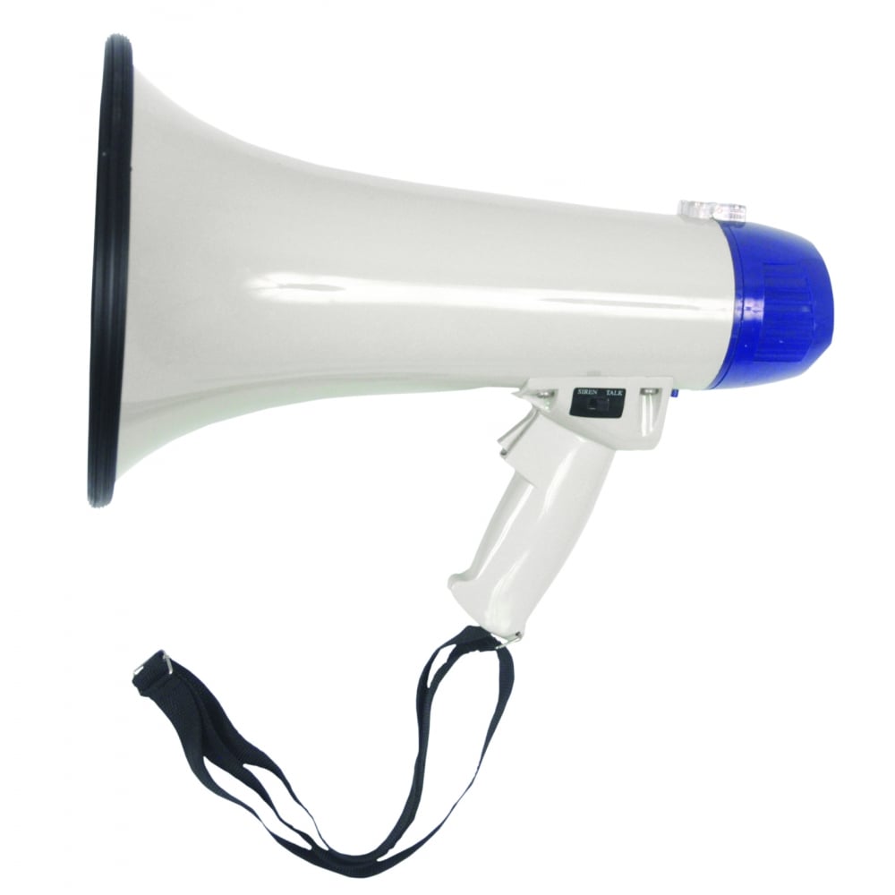 20W Loud Hailer Pistol Grip Megaphone with Siren