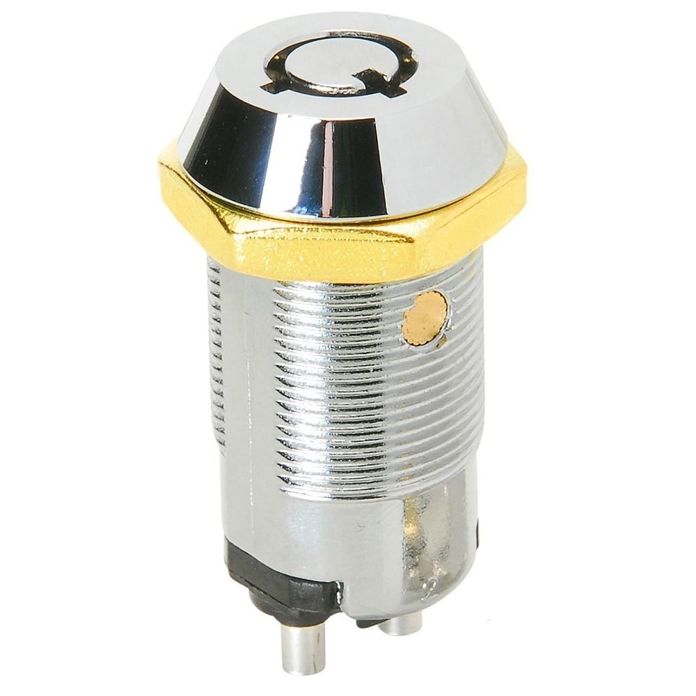 C Rating/3 A On / Off Security Key Barrel Switch Lock Inc 2 Keys & Cover