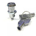C Rating/2 A On / Off Tubular Security Key Switch Full Metal Round Lock Inc Two Keys