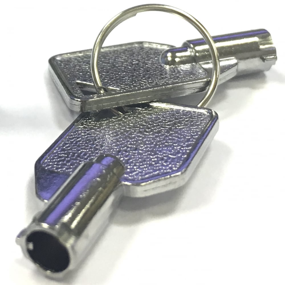 C Rating/2 A On / Off Tubular Security Key Switch Full Metal Round Lock Inc Two Keys