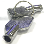 C Rating/2 A On / Off Tubular Security Key Switch Full Metal Round Lock Inc Two Keys