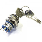 3 Tag Key Switch SPST 2 keys 1 Keypull keyswitch