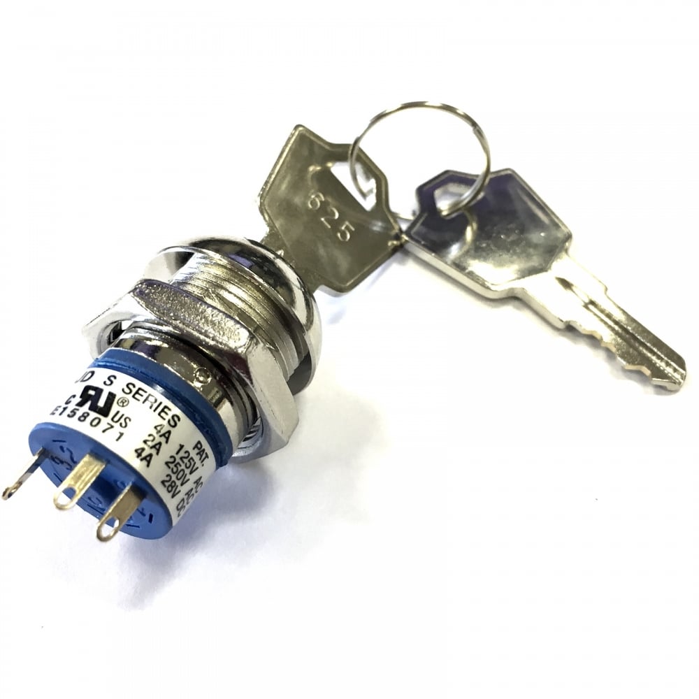 3 Tag Key Switch SPST 2 keys 1 Keypull keyswitch Inc Cover