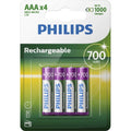 4 AAA 700mAh NiMH Rechargeable Batteries - Battery Pack of Four